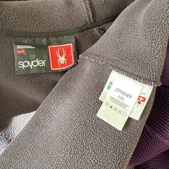 Spyder Women’s Purple Jacket Zip Up Hooded Warm Fleece Lined Performance Size XS - Picture 6 of 12